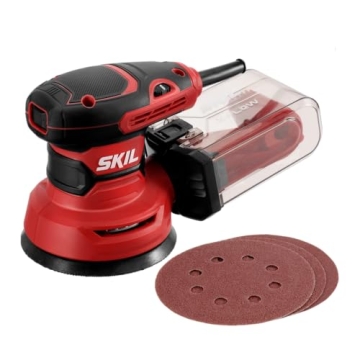 Powerful SKIL 5” Random Orbital Sander with Dust Box