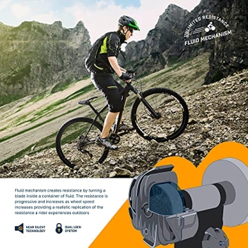 Alpcour Fluid Bike Trainer Stand Silent Foldable Indoor Cycling