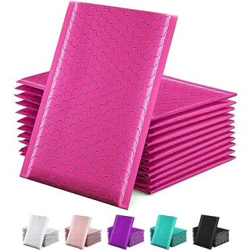 GSSUSA Bubble Mailers 6x10 Inches 50-Pack Usable Size 6x9“ Bubble Mailer Envelopes Small Packaging...