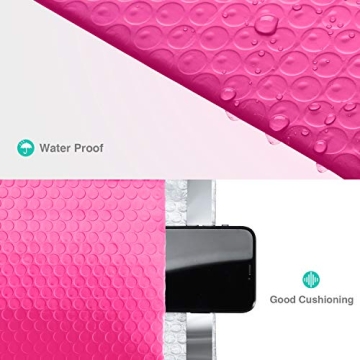 GSSUSA Pink Bubble Mailers 6x10 Pack of 50 for Secure Shipping