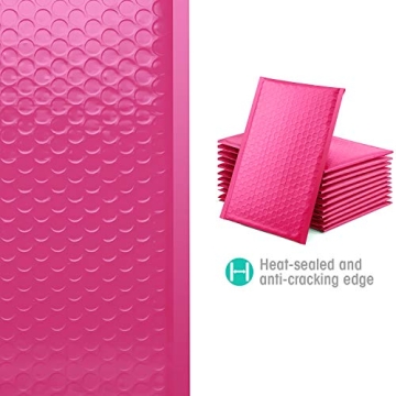 GSSUSA Pink Bubble Mailers 6x10 Pack of 50 for Secure Shipping