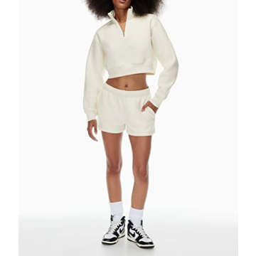 Meladyan Women Fleece Mushroom Graphic Print Oversized Sweatshirt Crewneck Long Sleeve Drop Shoulder Pullover Vintage