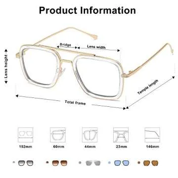 SOJOS Blue Light Blockers for Men Women Stylish Eye Care