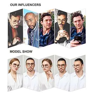 SOJOS Blue Light Blockers for Men Women Stylish Eye Care