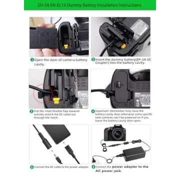 Gonine EP-5A AC Power Adapter for Nikon Cameras