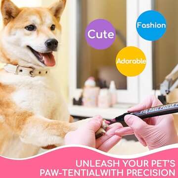 OLINGYOU Dog Nail Polish Pen Quick Dry Pet Nail Polish Set