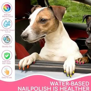 OLINGYOU Dog Nail Polish Pen Quick Dry Pet Nail Polish Set