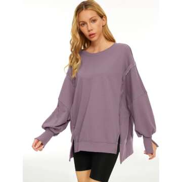 Trendy Queen Oversized Sweatshirt for Women and Teens