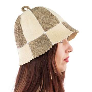 Eden Ukraine Wool Sauna Hat - Cozy & Stylish Sauna Accessory