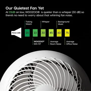 Stylish WOOZOO Fan with Remote & Oscillation for Comfort