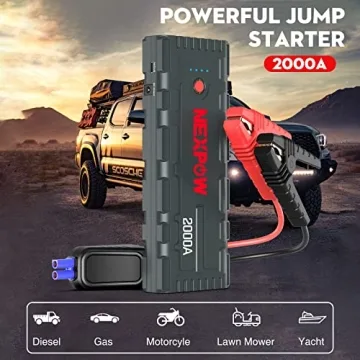 NEXPOW 2000A Peak Car Jump Starter - Fast Charge