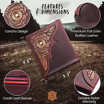 RAW HYD Men's Bifold Wallet - RFID Protection & Style