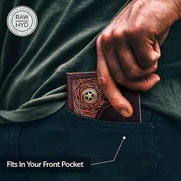 RAW HYD Men's Bifold Wallet - RFID Protection & Style