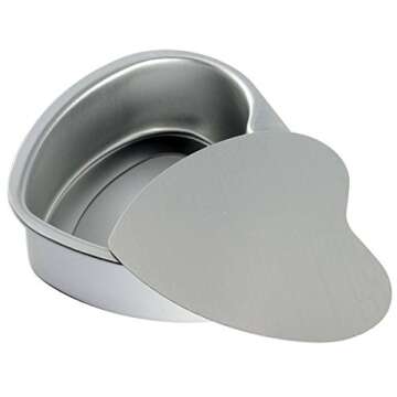 LepoHome Heart Shaped Cake Pan Set for Weddings and Parties
