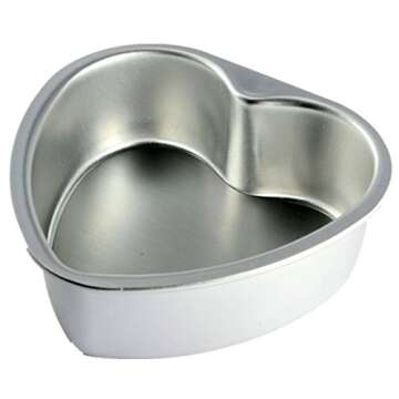 LepoHome Heart Shaped Cake Pan Set for Weddings and Parties