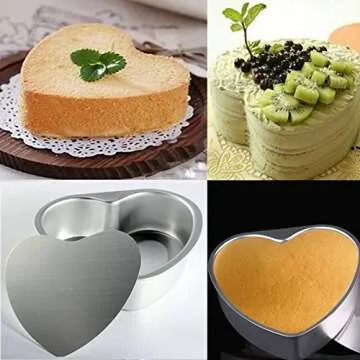 LepoHome Heart Shaped Cake Pan Set for Weddings and Parties