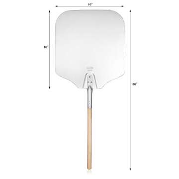 New Star Foodservice 50196 Aluminum Pizza Peel for Effortless Baking