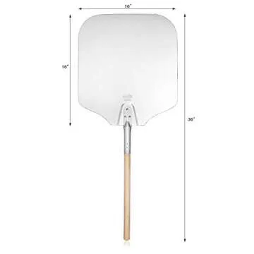 New Star Foodservice 50196 Aluminum Pizza Peel for Effortless Baking