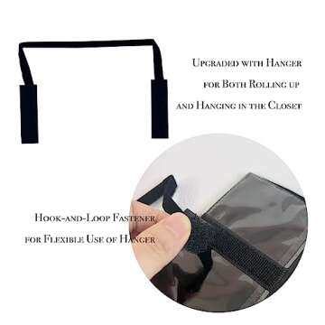 Velvet Travel Jewelry Case Roll Organizer - Compact & Stylish