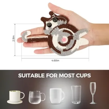 Cute Cat Coasters - 3PCS Gift Set for Cat Lovers