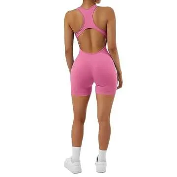 Stylish RXRXCOCO Women's Sexy Sleeveless Yoga Jumpsuit