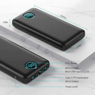 30,800mAh Power Bank with Fast Charging Capability
