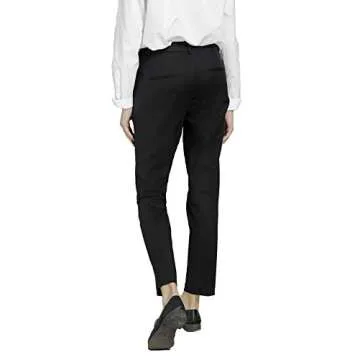Marycrafts Women's Work Ankle Dress Pants Trousers Slacks (10, Black)