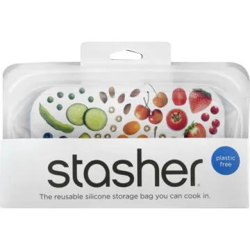 Stasher Silicone Reusable Snack Storage Bag - Eco-Friendly 12 Oz