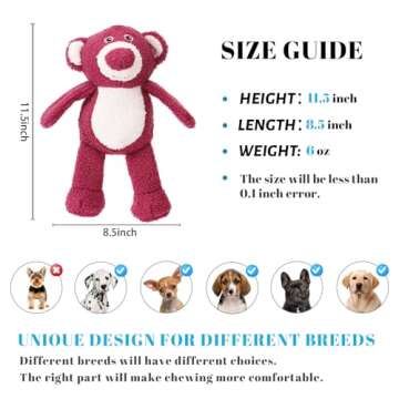 Durable Plush Squeaky Dog Toy for Happy Pets