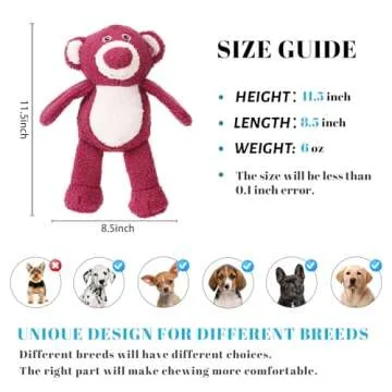 Durable Plush Squeaky Dog Toy for Happy Pets