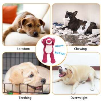 Durable Plush Squeaky Dog Toy for Happy Pets