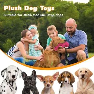 Durable Plush Squeaky Dog Toy for Happy Pets