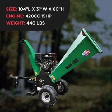 Efficient APWC460E Electric Start Wood Chipper