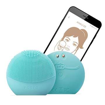 FOREO LUNA fofo Smart Facial Cleansing Brush and Skin Analyzer, Mint, Personalized Cleansing for a Unique Skincare Routine, Bluetooth & Dedicated Smartphone App