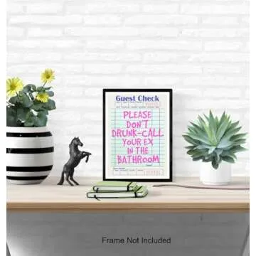 Preppy Bathroom Wall Art for Women - Trendy Decor