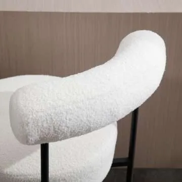 Shunzhi Modern Sherpa Bar Stools Set of 2 – Comfort & Style