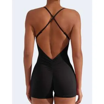 YEOREO Backless Tummy Control Jumpsuit for Women