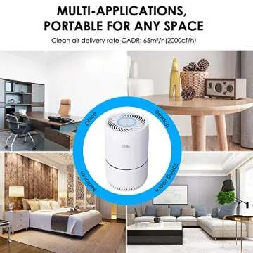 GBlife HEPA Air Purifier: Silent Home Air Cleaner