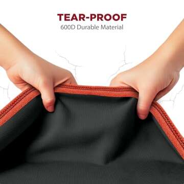 Premium Wrapping Paper Storage Container -Durable Material 600D tear-proof - Fits up to 27 Paper Rolls -Extra Pockets for Ribbons & Bows. Underbed Gift Wrap Organizer, Ideal for Holiday Christmas, etc