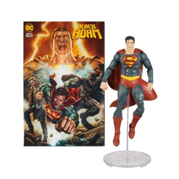 McFarlane Toys DC Direct 7IN Superman Figure with Comic - Black Adam WV1