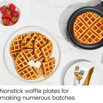 Chefman Anti-Overflow Belgian Waffle Maker – Perfect Waffles!