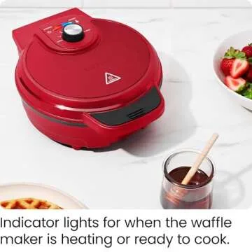 Chefman Anti-Overflow Belgian Waffle Maker – Perfect Waffles!