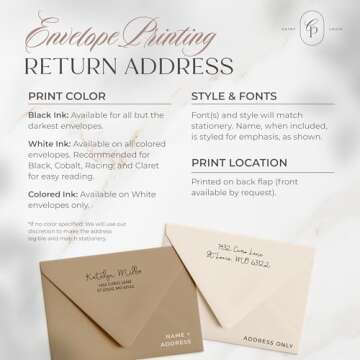 Curio Press Personalized Note Cards with Envelopes