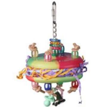Aussie Creations, Disky Business, Bird Chew Toy, Parrot Toy, Bird Toy, Foraging Toy for Small and Me...