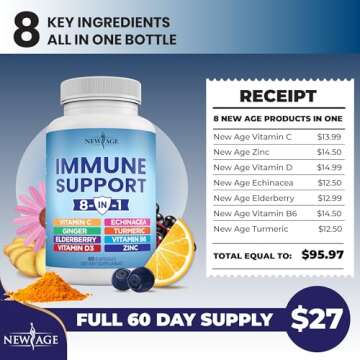 NEW AGE 8 in 1 Immune Support Gummies for All Ages