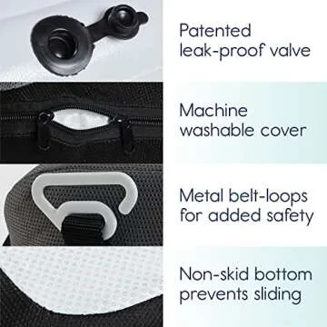 hiccapop UberBoost Inflatable Booster Seat for Travel