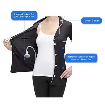 Stylish USBD Post Mastectomy Recovery Shirt – Comfort in Every Stitch