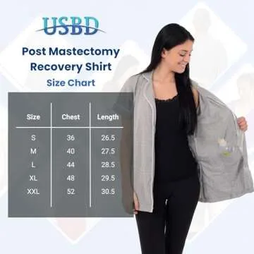 Stylish USBD Post Mastectomy Recovery Shirt for Women