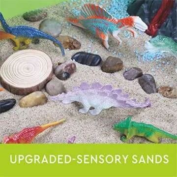 Carolart Dinosaur Sensory Bin for Kids - Education & Fun