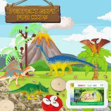 Carolart Dinosaur Sensory Bin for Kids - Education & Fun